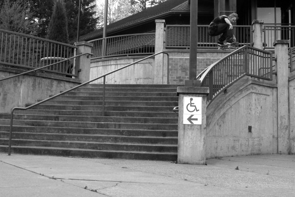 Sean Portland Over Rail Ollie